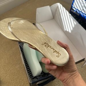 Splendid metallic gold flat sandal